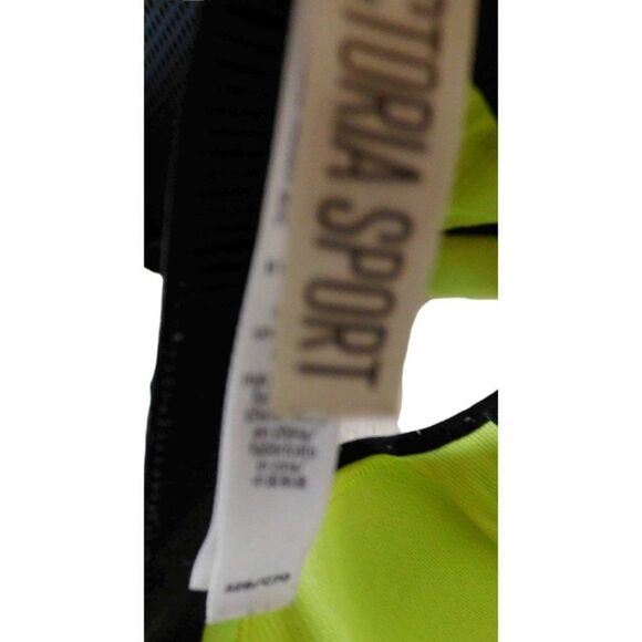 Victorias Secret Sport Bra VSX Racerback Underwire Removable Pads 32B Neon Green - Picture 3 of 3